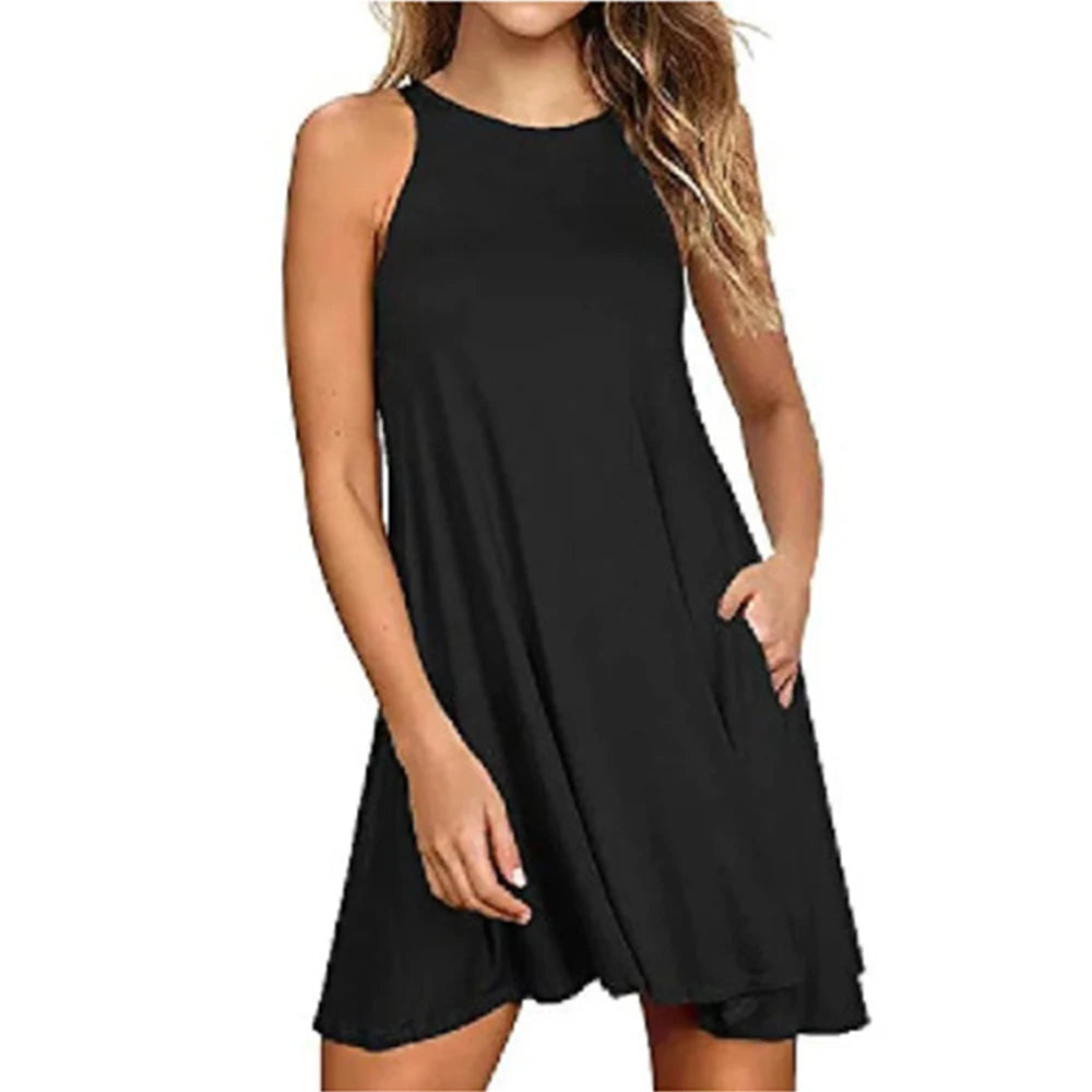 vestoraa dress casual t shirt dresses beach - casual unisex outfit with precision in black metal (USA)