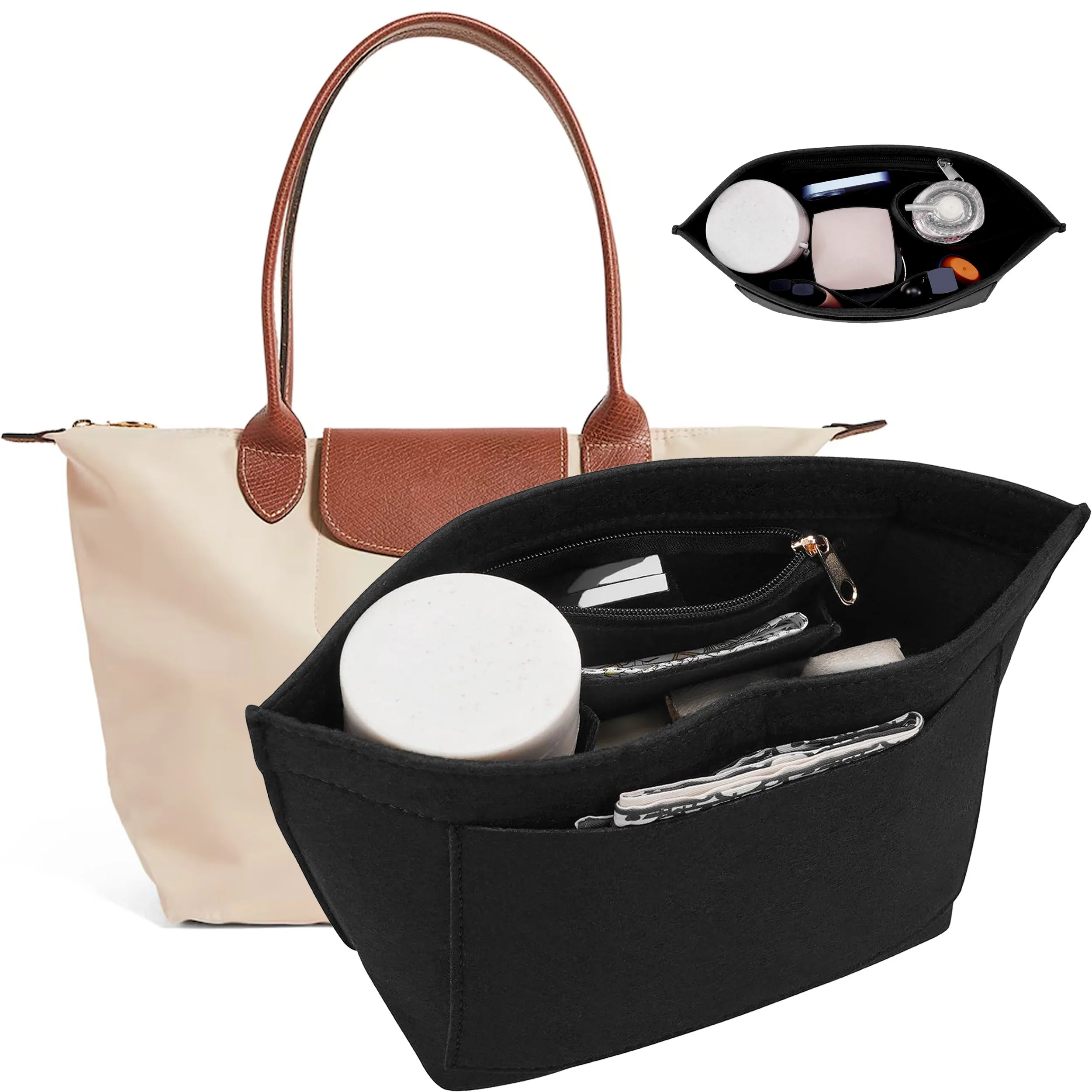 Vestoraa vestoraa purse organizer insert, felt bag organizer handbag unisex garment - precision metal outfit (USA)