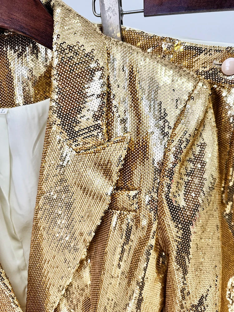 unisex casual outfit vestoraa runway suit set - daily wear garment with gold design detail (USA)
