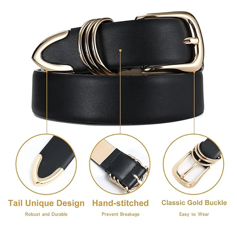 vestoraa 's belt golden needle buckle belt outfit detail - reliable design, precision, waterproof casual design (USA)