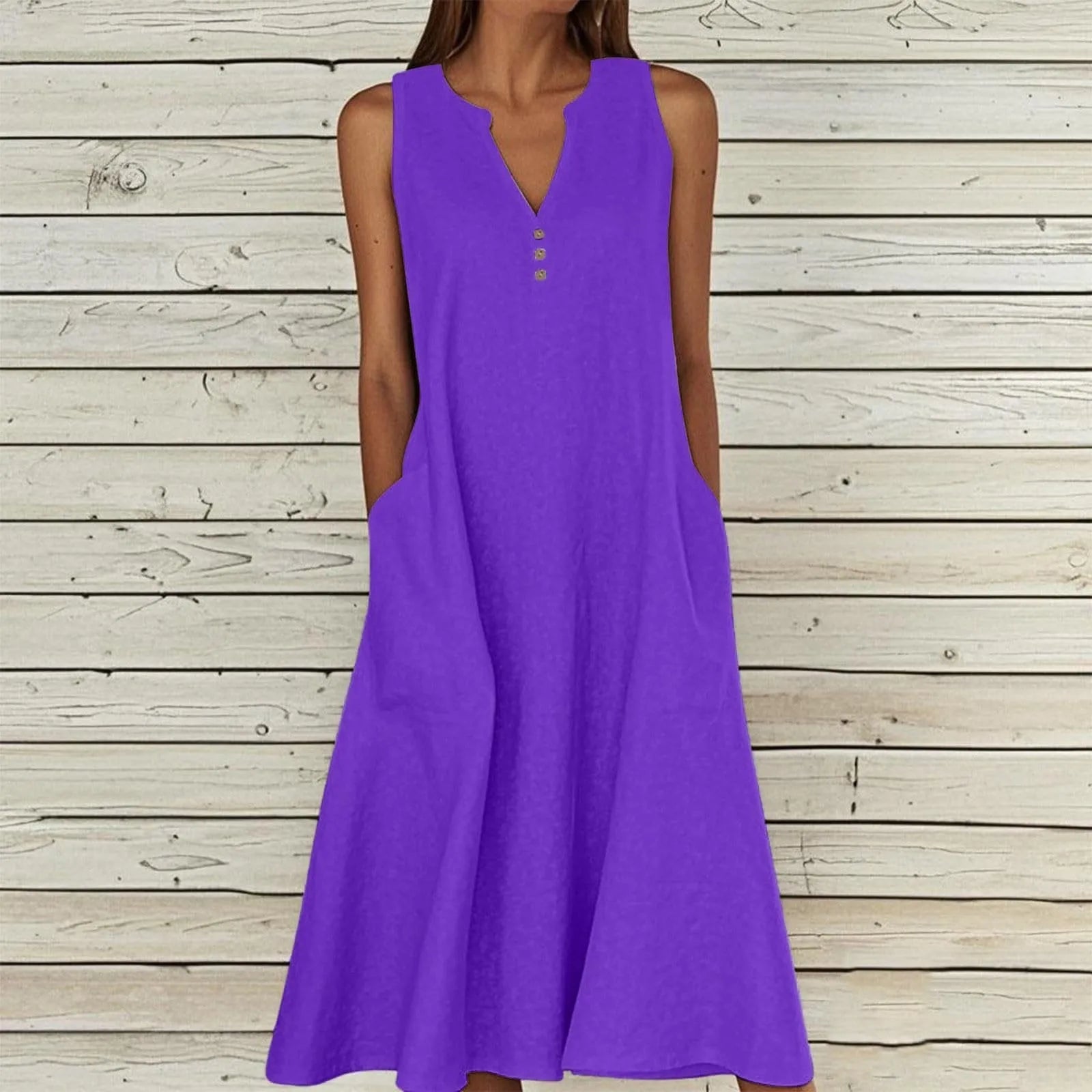 vestoraa breathable midi dress linen blend outfit 7 - casual unisex garment with precision (USA)