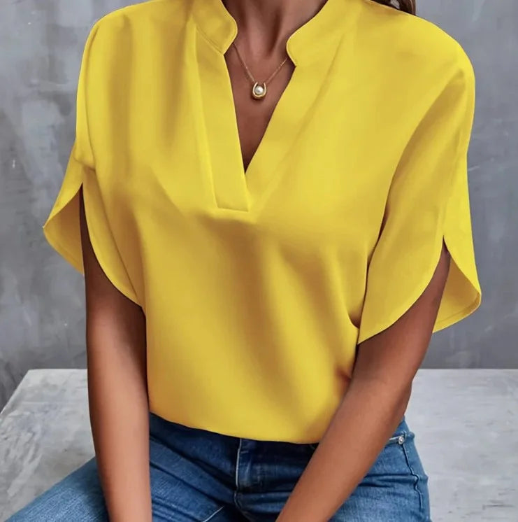 vestoraa pcs woman solid color shirts lady casual outfit 12 - casual unisex garment with precision (USA)