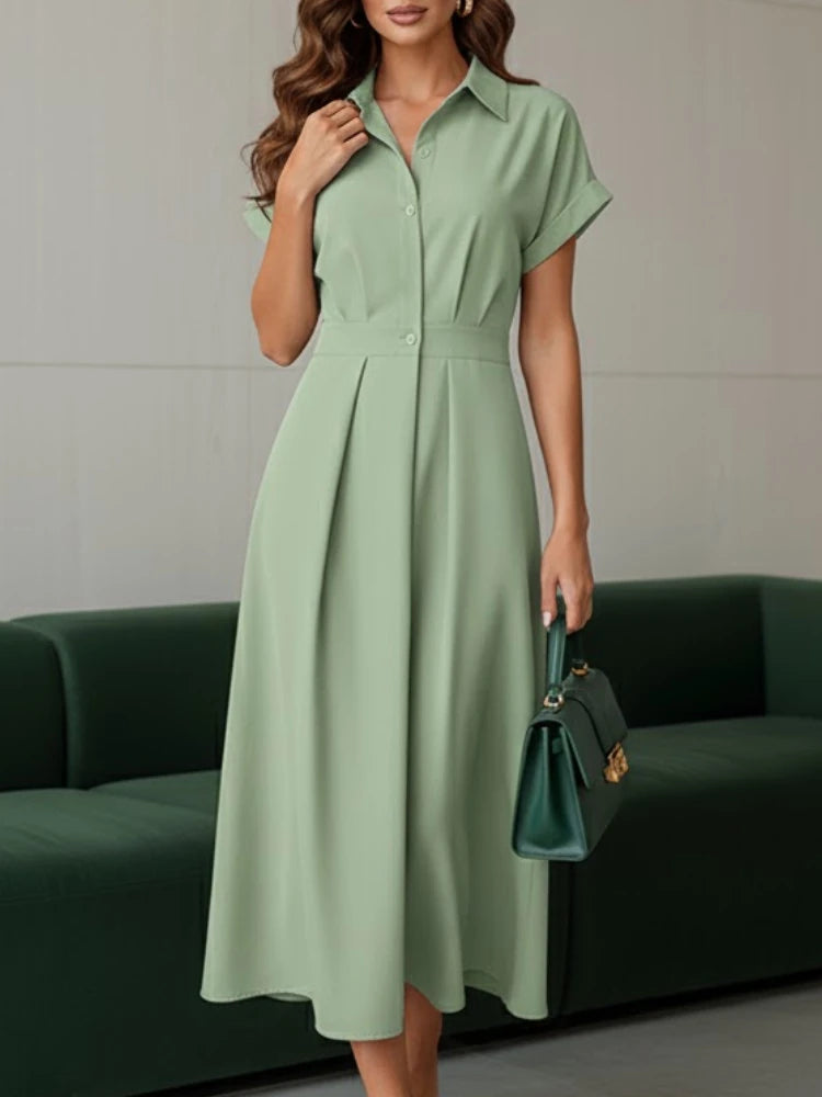 unisex casual outfit vestoraa chic long dresses casual - daily wear garment with black design detail (USA)