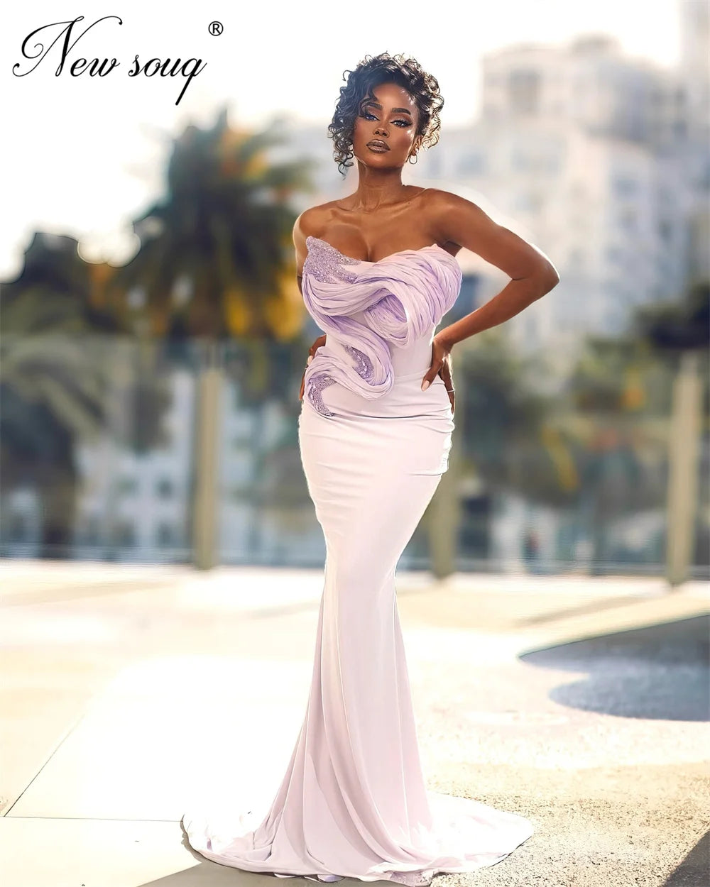 vestoraa simple lilac mermaid prom dresses - casual unisex outfit with precision in black metal (USA)