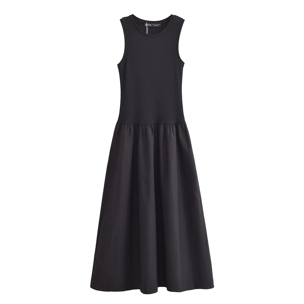 vestoraa black dress slim simple o neck outfit 7 - casual unisex garment with precision (USA)