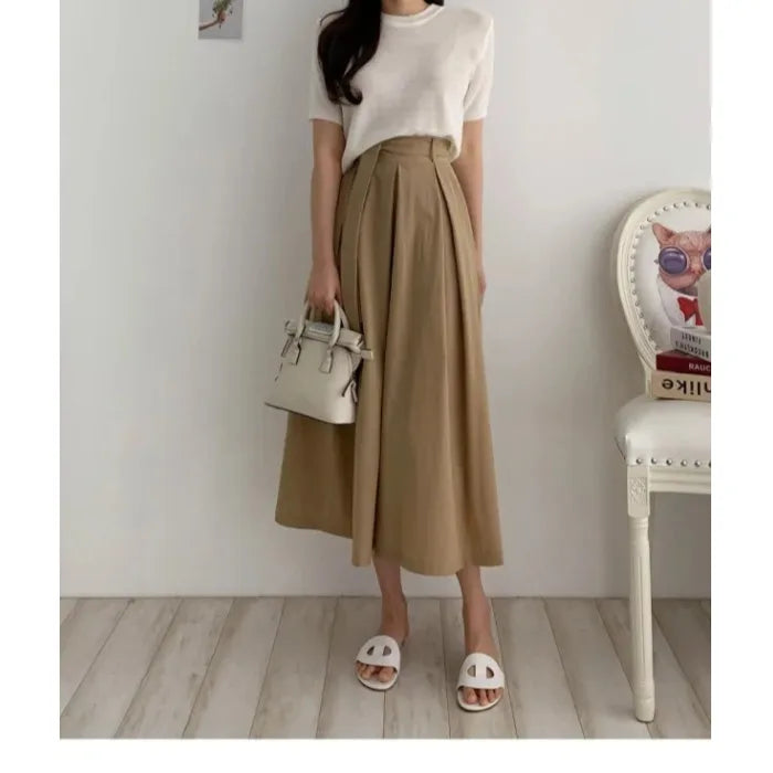 Vestoraa vestoraa chic vintage waist slimming midi skirt belt unisex garment - precision metal outfit (USA)
