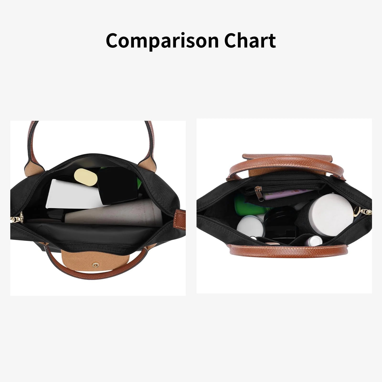 unisex classic outfit vestoraa purse organizer insert, felt bag organizer handbag - daily wear garment with black design
