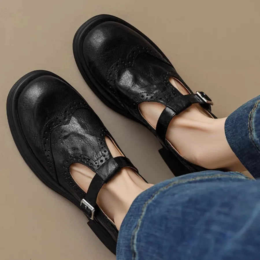 unisex casual outfit vestoraa shoes strap casual vintage lambskin - daily wear garment with black design detail (USA)