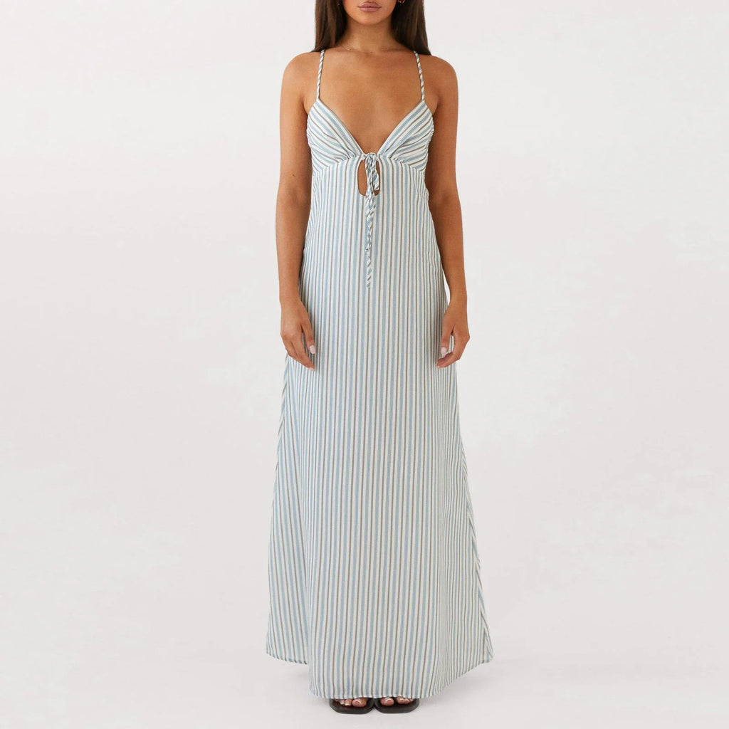vestoraa sleeveless spaghetti strap tie-up front outfit 5 - classic unisex garment with precision (USA)