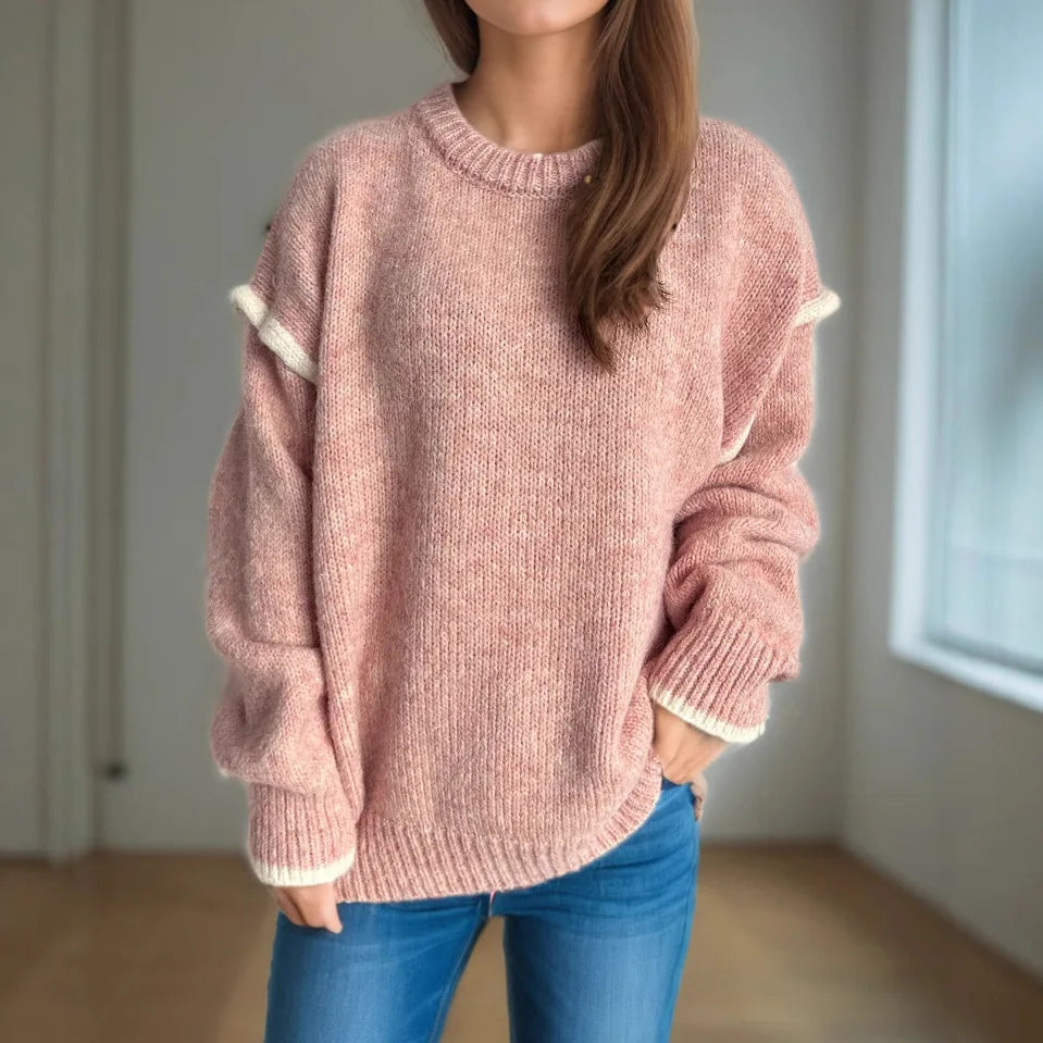 vestoraa 's loose thickened round neck sweater outfit 6 - casual unisex garment with precision (USA)