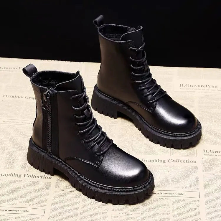vestoraa mid length boots black anti slip trendy outfit 6 - dress unisex garment with precision (USA)