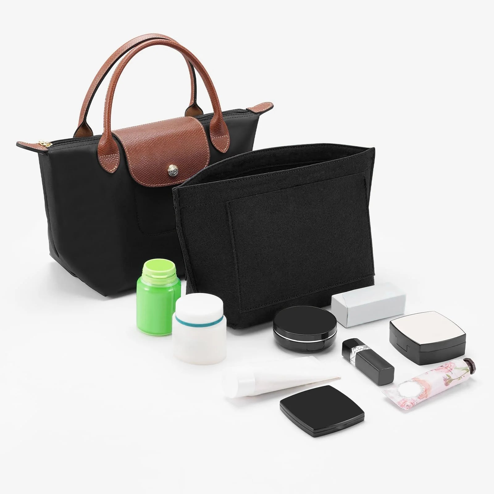 vestoraa purse organizer insert, felt bag organizer handbag outfit detail - reliable design, precision, waterproof classic