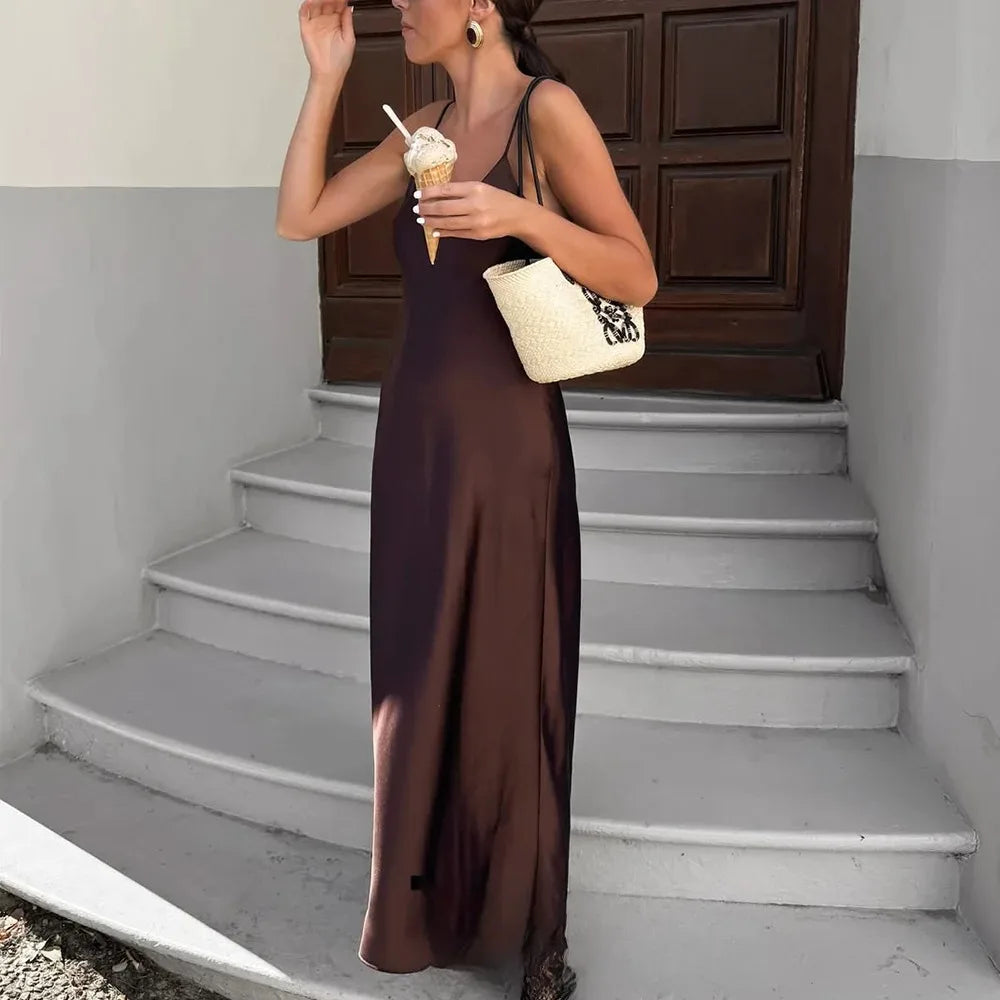 vestoraa kondala sexy chic satin party dress v neck outfit 6 - casual unisex garment with precision (USA)
