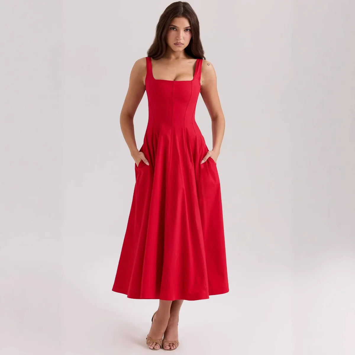 vestoraa suninheart lace up dress arrivals floral outfit 9 - casual unisex garment with precision (USA)