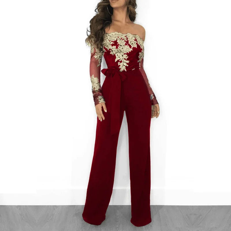 vestoraa appliques lace patchwork jumpsuit sexy outfit 7 - classic unisex garment with precision (USA)