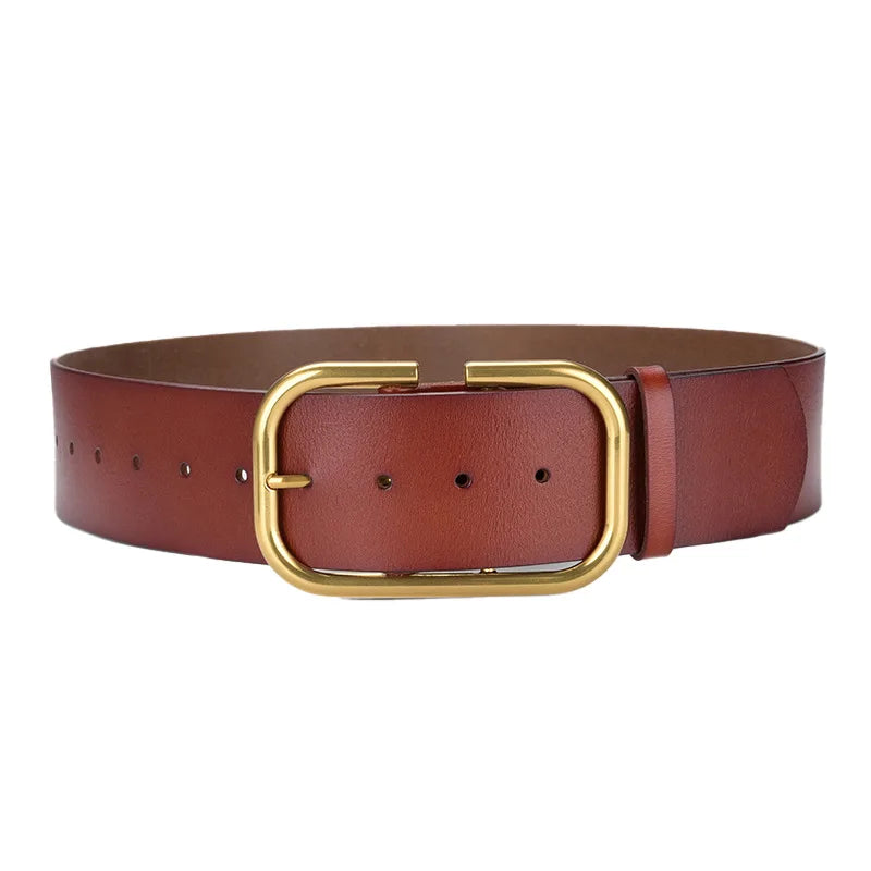 unisex casual outfit vestoraa trends genuine leather belt. wide - daily wear garment with black design detail (USA)