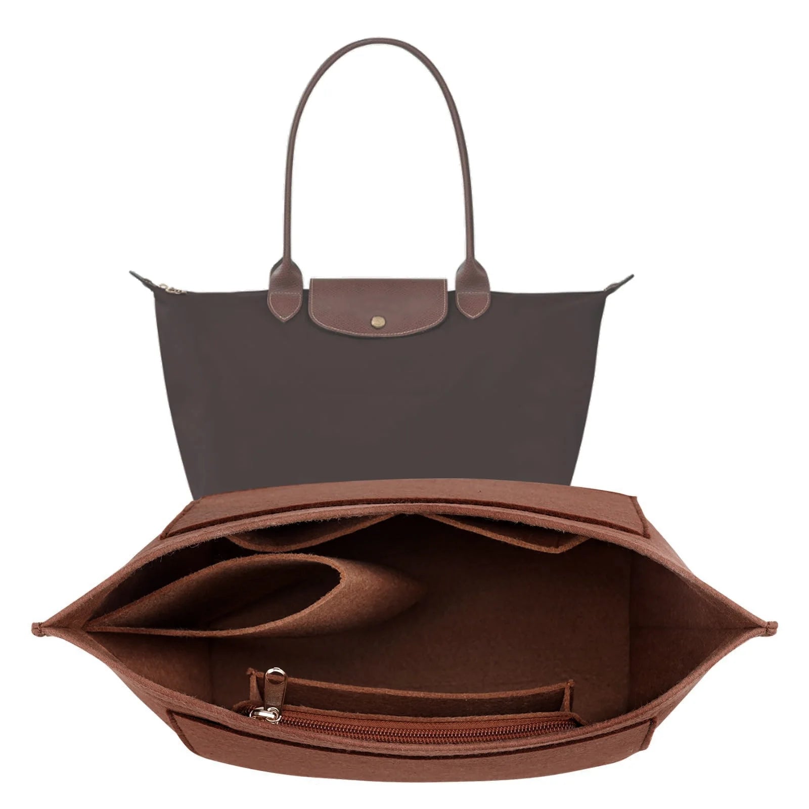 vestoraa purse organizer insert, felt bag organizer handbag outfit 8 - classic unisex garment with precision (USA)
