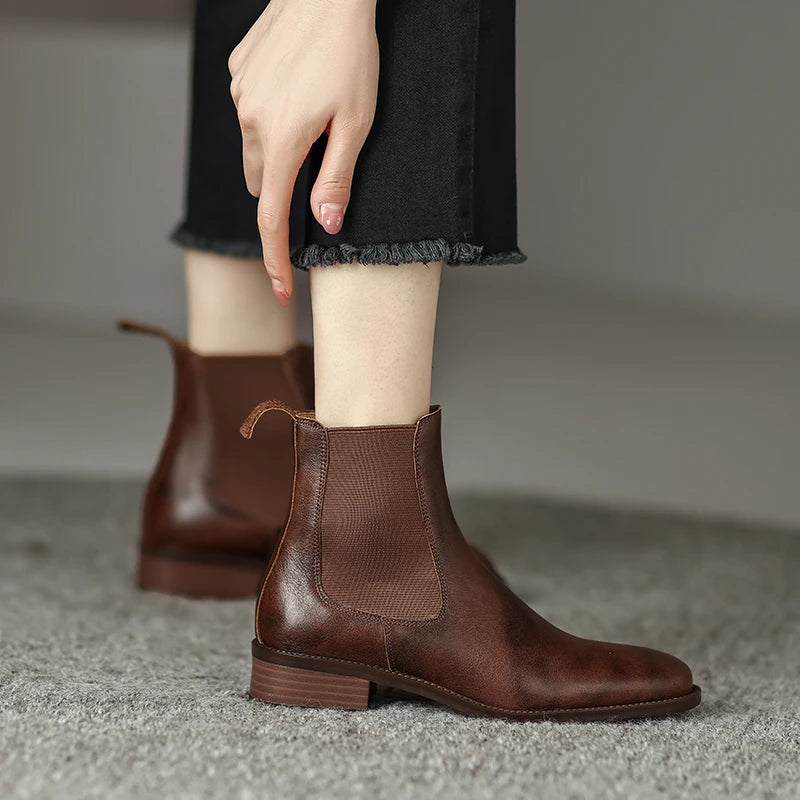 vestoraa 's chelsea boots anti-slip retro outfit 7 - casual unisex garment with precision (USA)