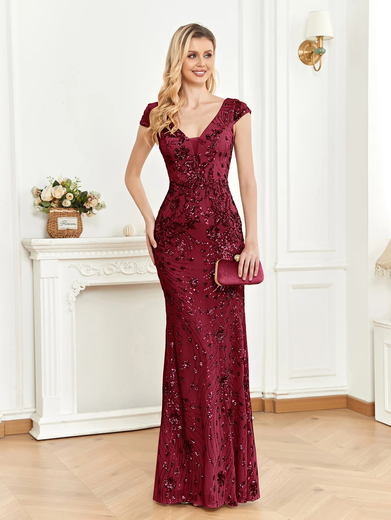 vestoraa champagne sequin evening dress beauty - casual unisex outfit with precision in black metal (USA)