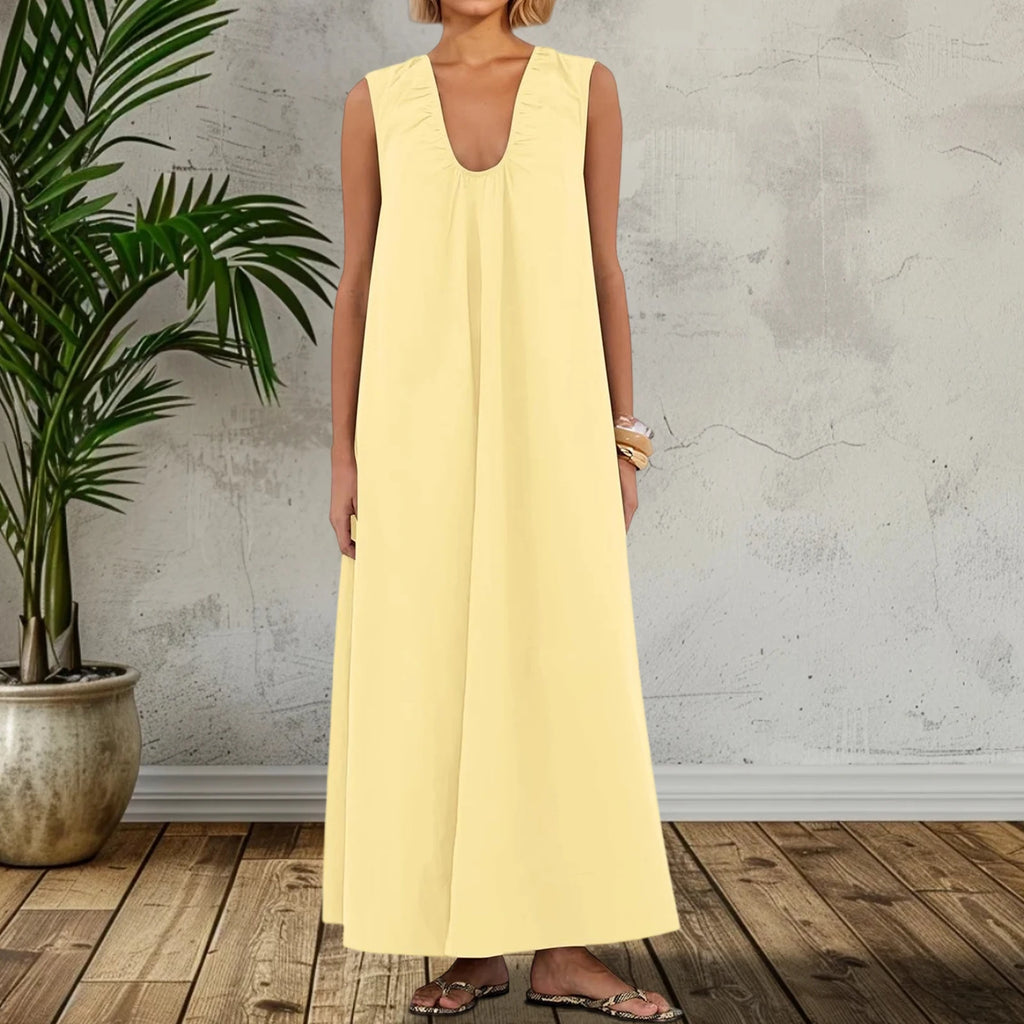 vestoraa long tank dress solid color outfit 8 - dress unisex garment with precision (USA)