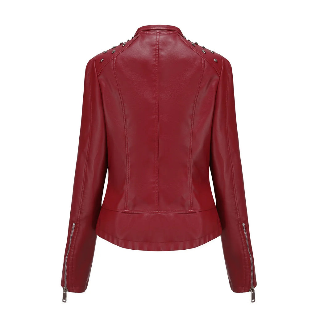 SEGA Official vestoraa 's punk rivet leather jacket retro unisex garment - precision metal outfit (USA)