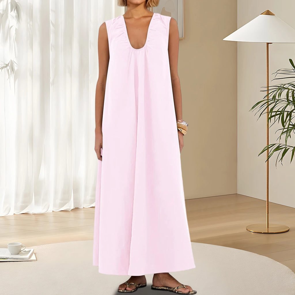 vestoraa long tank dress solid color outfit 7 - dress unisex garment with precision (USA)
