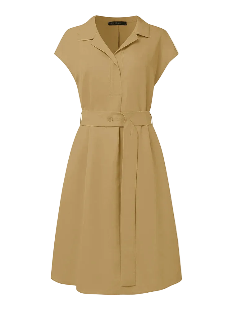 Vestoraa vestoraa casual shirtdress turn-down unisex garment - precision metal outfit (USA)