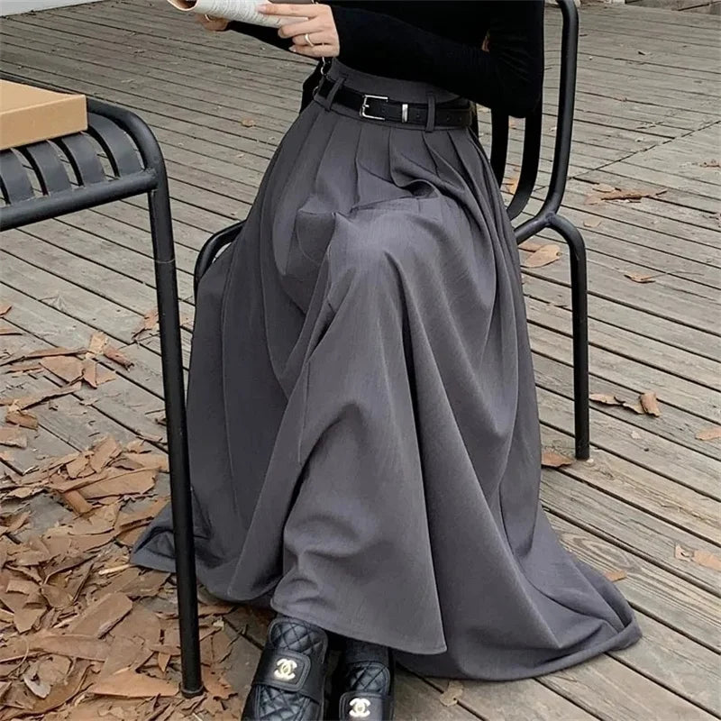 vestoraa waist jupe pleating swing skirt outfit 7 - casual unisex garment with precision (USA)