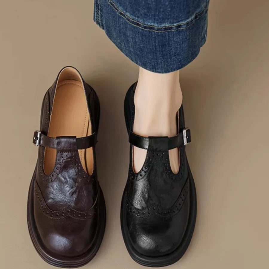 Vestoraa vestoraa shoes strap casual vintage lambskin unisex garment - precision metal outfit (USA)