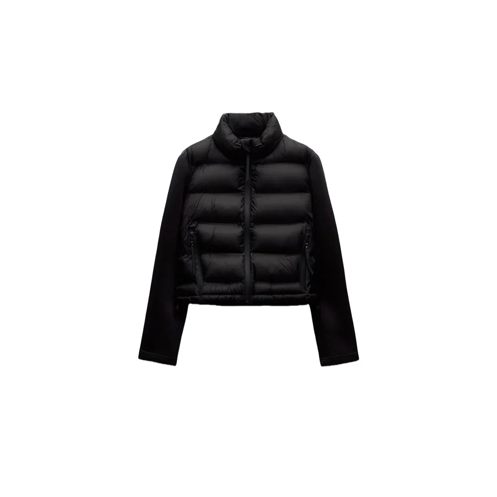 vestoraa kar&otza / 's stand up collar splicing outfit 6 - classic unisex garment with precision (USA)
