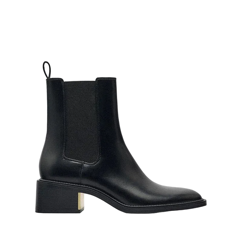 vestoraa miss keith retro british style ankle boots - modern unisex outfit with precision in black metal (USA)