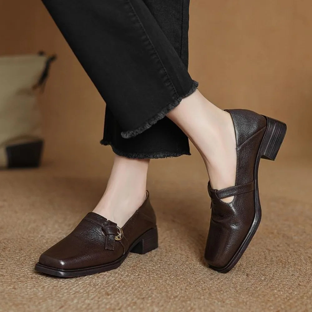 vestoraa natural leather loafers flat shoes brand outfit detail - reliable design, precision, waterproof classic design (USA)