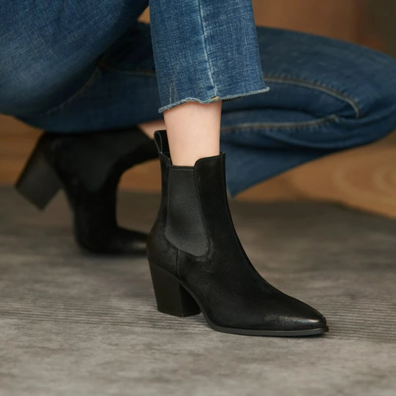 vestoraa boots pointed toe chunky heel outfit 7 - dress unisex garment with precision (USA)
