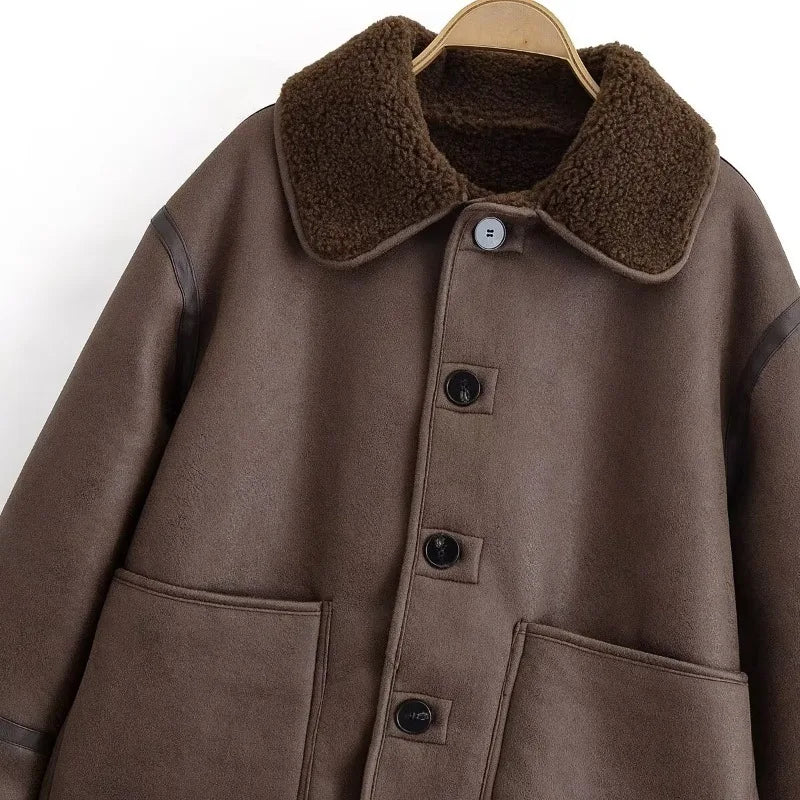 vestoraa charmchant 's reversible shearling outfit detail - reliable design, precision, waterproof classic design (USA)
