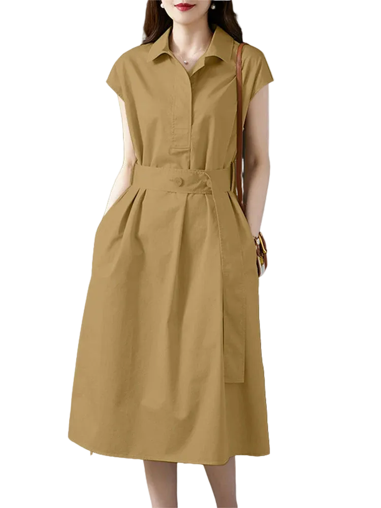 unisex casual outfit vestoraa casual shirtdress turn-down - daily wear garment with neutral design detail (USA)