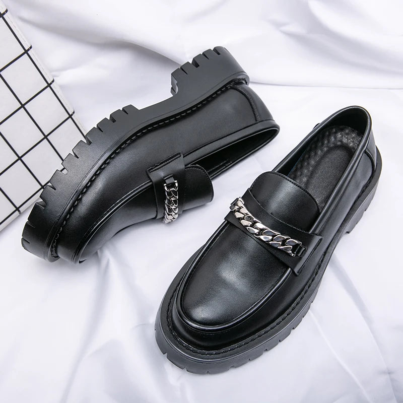 vestoraa platform shoes loafers shoes men thick-soled outfit 5 - casual unisex garment with precision (USA)