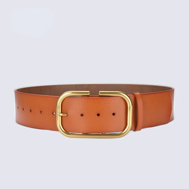 vestoraa trends genuine leather belt. wide outfit 5 - casual unisex garment with precision (USA)