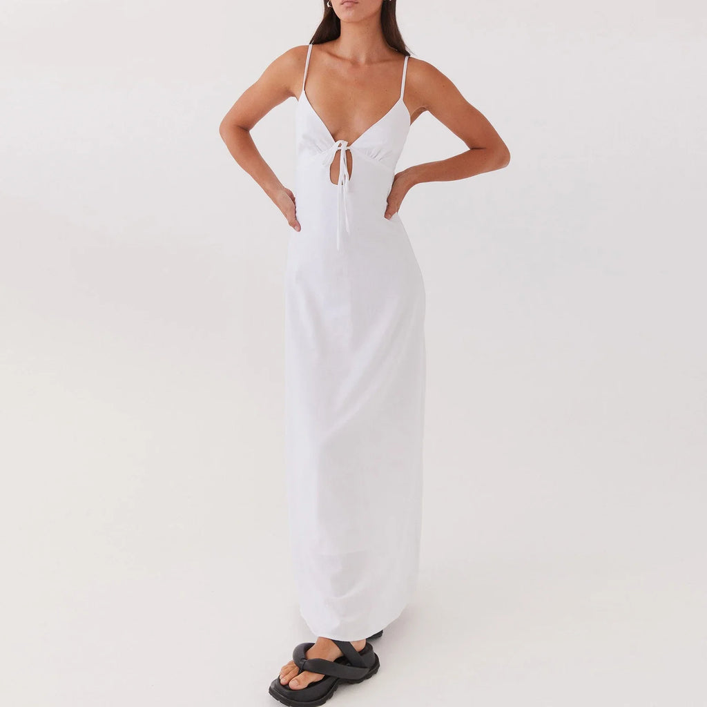 vestoraa sleeveless spaghetti strap tie-up front outfit detail - reliable design, precision, waterproof classic design (USA)