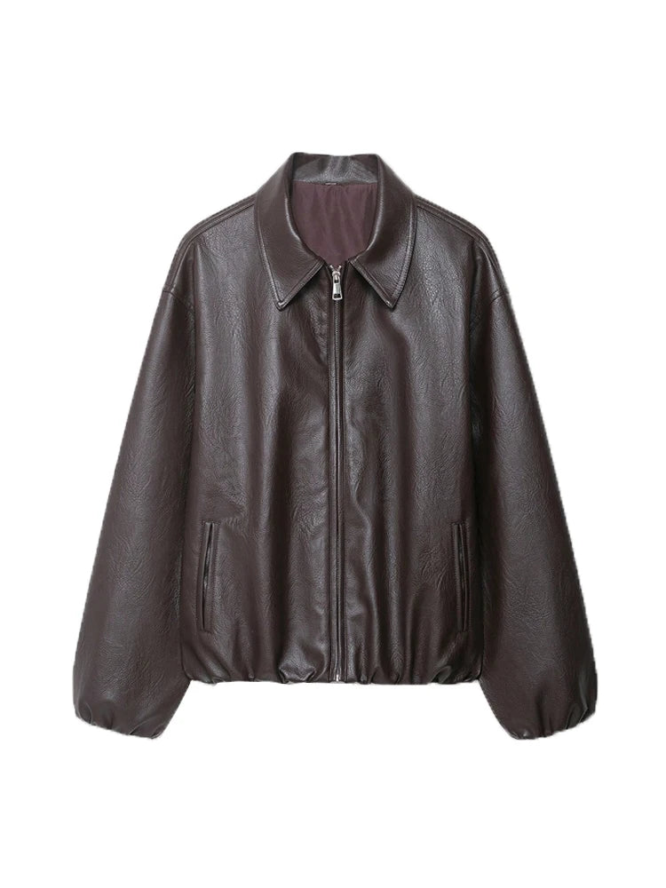 SEGA Official vestoraa 's faux leather bomber jacket long unisex garment - precision polished outfit (USA)