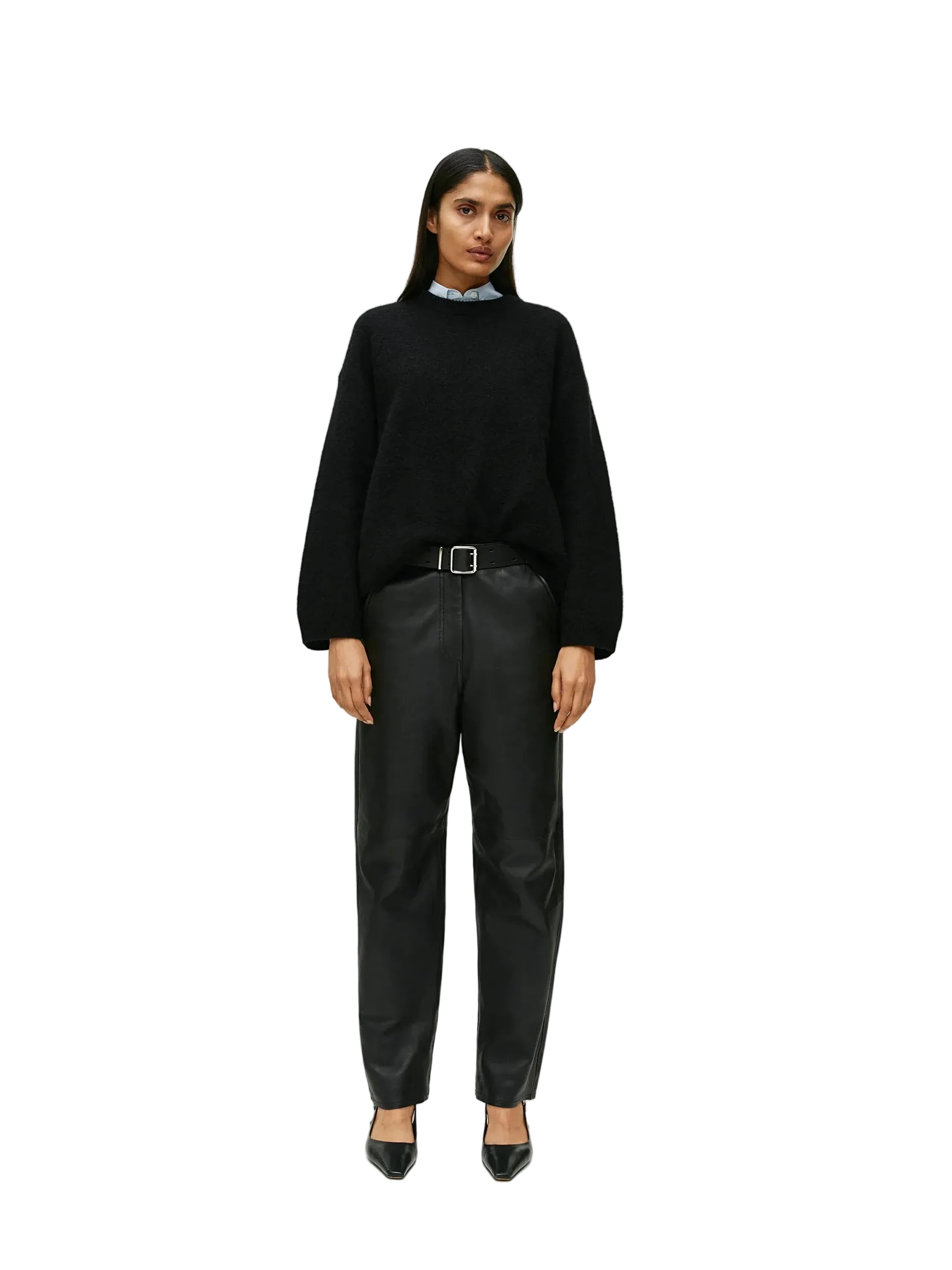 vestoraa hirsionsan basic o neck lantern sleeve sweater outfit detail - reliable design, precision, waterproof classic