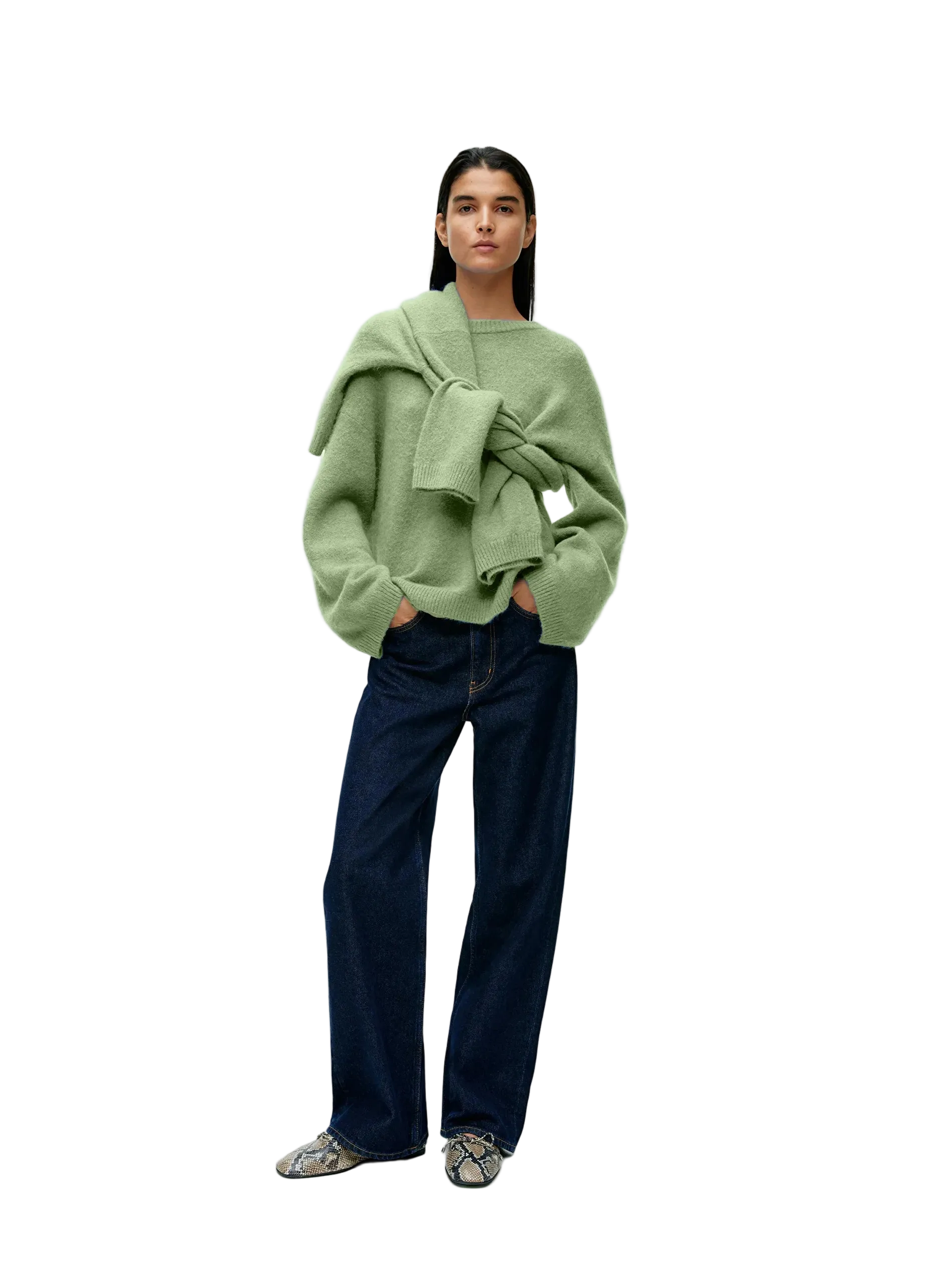 unisex classic outfit vestoraa hirsionsan basic o neck lantern sleeve sweater - daily wear garment with black design detail