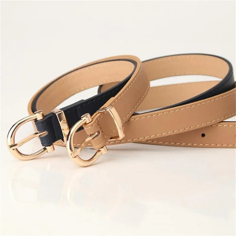 unisex casual outfit vestoraa belts pu leather simple metal buckle belt - daily wear garment with black design detail (USA)