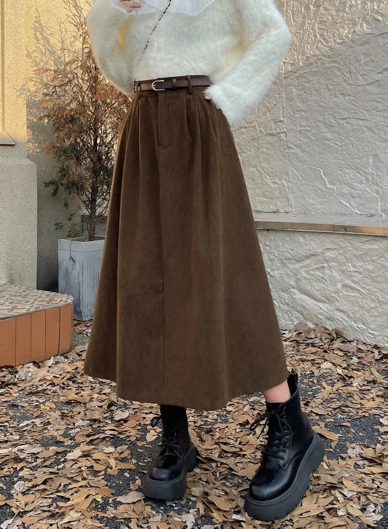 vestoraa waist midi skirt season style outfit 7 - casual unisex garment with precision (USA)