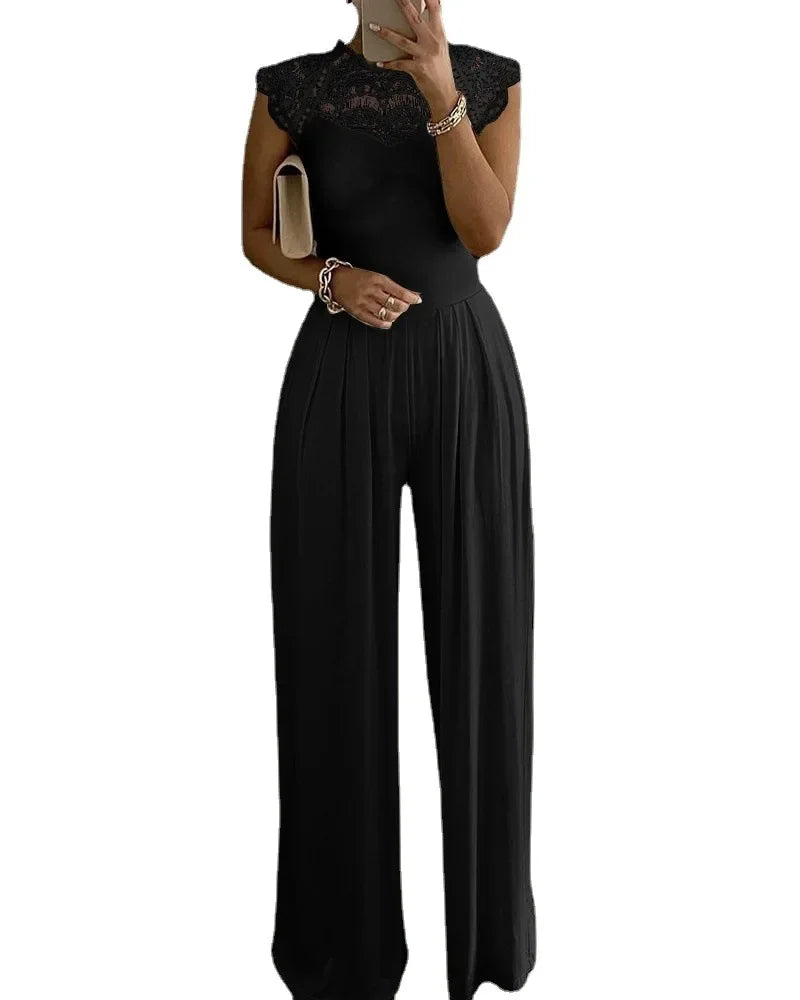 vestoraa jumpsuits lace one piece wide leg outfit detail - reliable design, precision, waterproof classic design (USA)