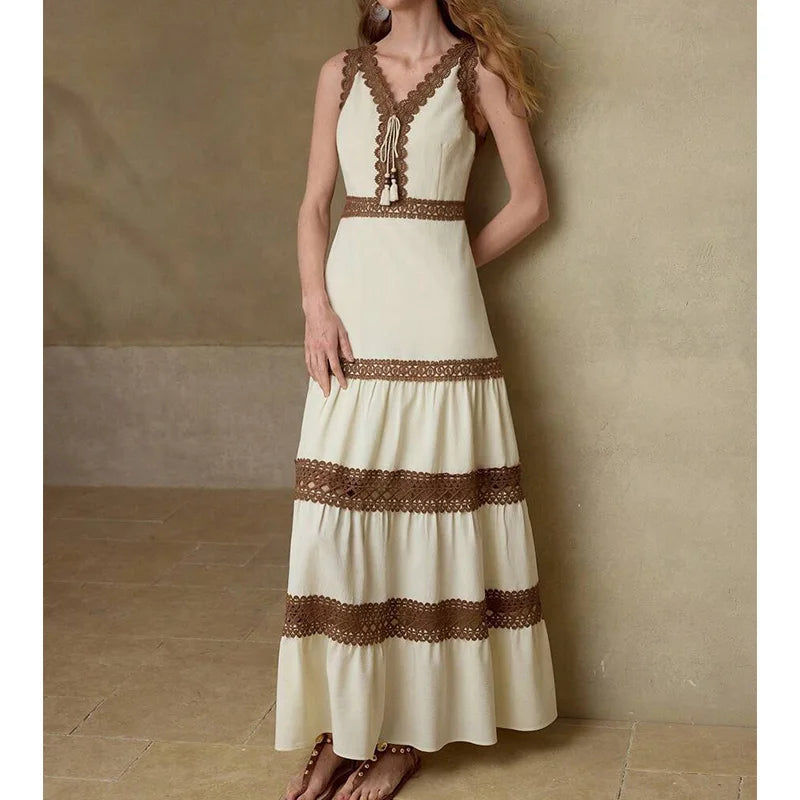 vestoraa 's bohemian long dress sexy - dress unisex outfit with precision in gold metal (USA)