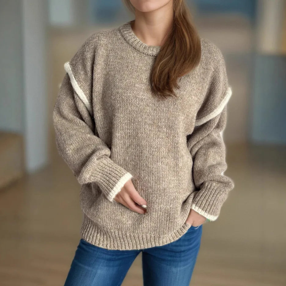vestoraa 's loose thickened round neck sweater outfit 7 - casual unisex garment with precision (USA)