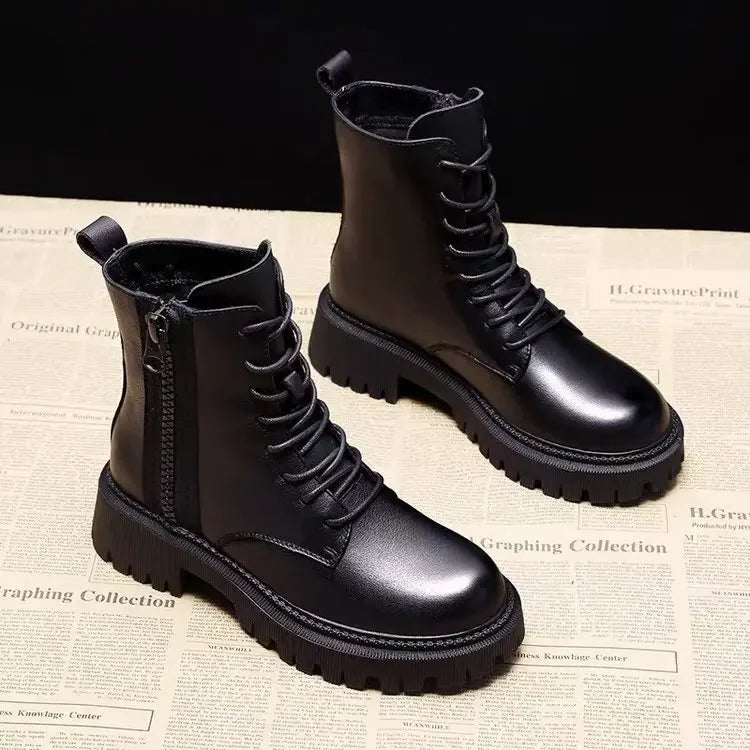 vestoraa mid length boots black anti slip trendy outfit detail - reliable design, precision, waterproof dress design (USA)