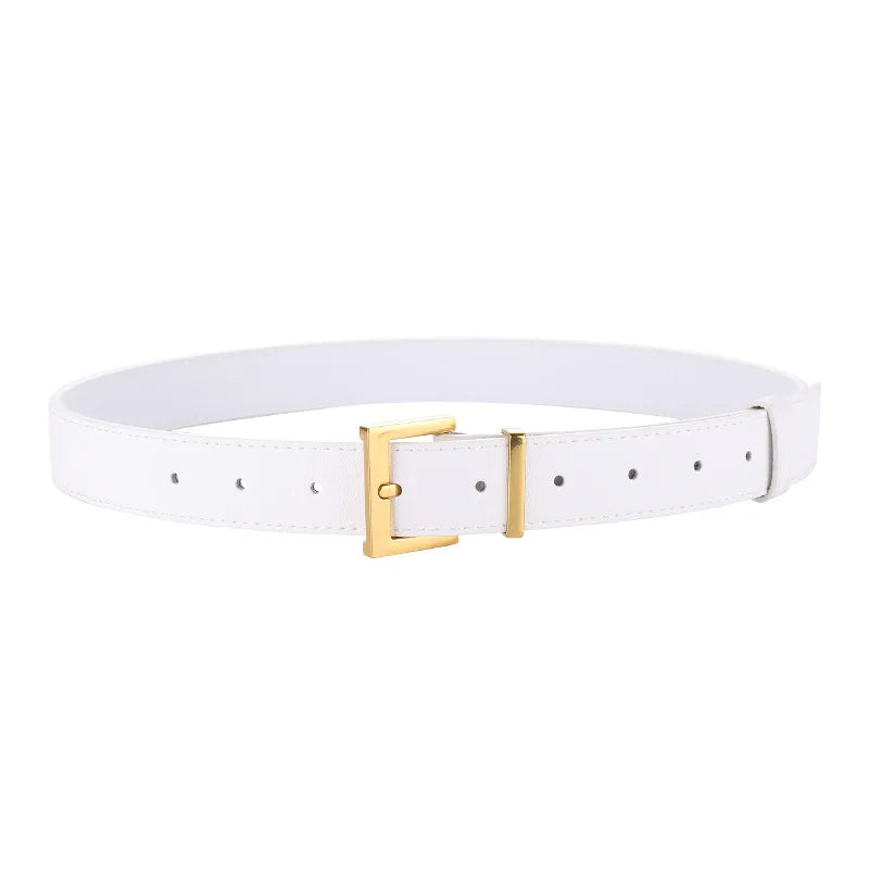 vestoraa square pin buckle leather belt classic solid color outfit 17 - formal unisex garment with precision (USA)
