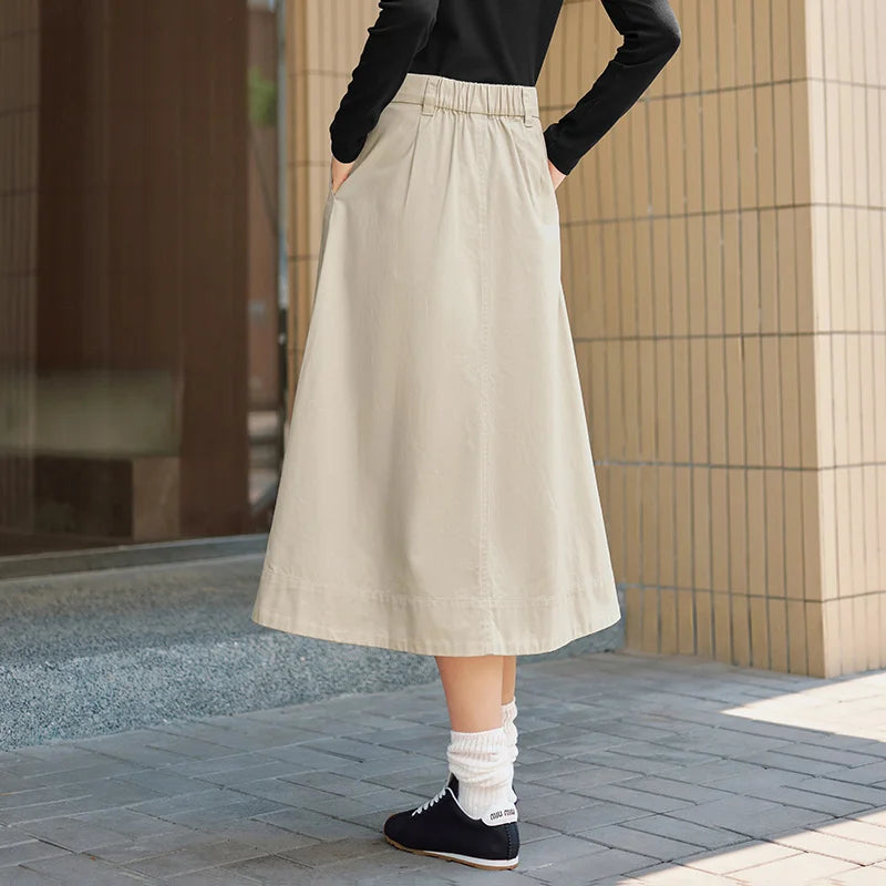 vestoraa semir skirt solid color simple versatile outfit 6 - casual unisex garment with precision (USA)
