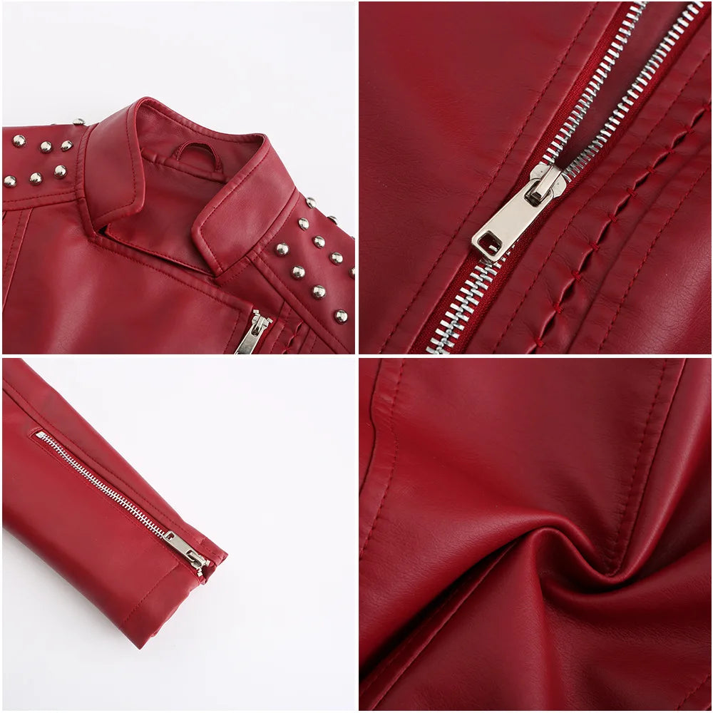 vestoraa 's punk rivet leather jacket retro outfit 5 - casual unisex garment with precision (USA)